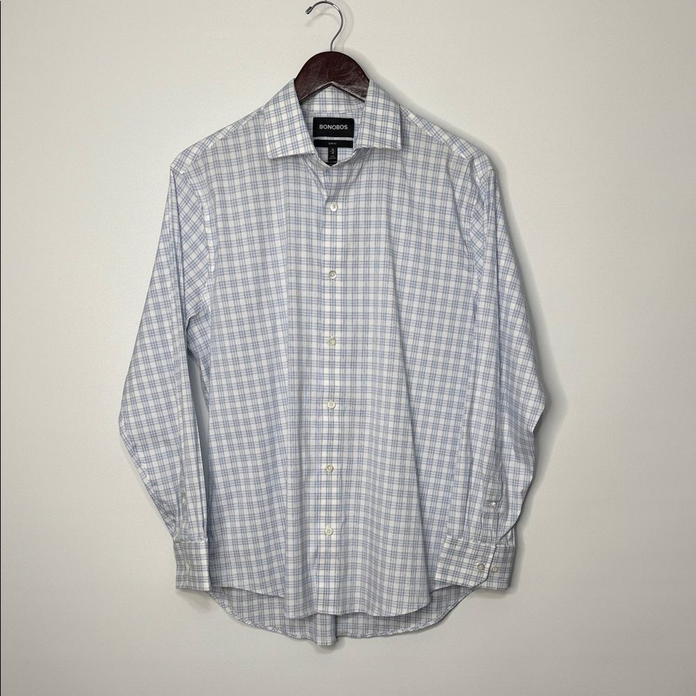 Bonobos Slim Fit Long Sleeve Button Up Wrinkle Free Dress Shirt 16x33